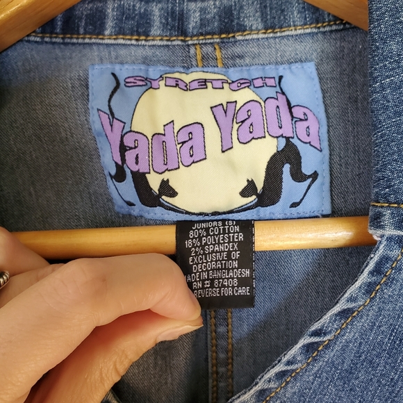 Yada Yada Blue Jean Button One Piece Juniors Small - Picture 7 of 9